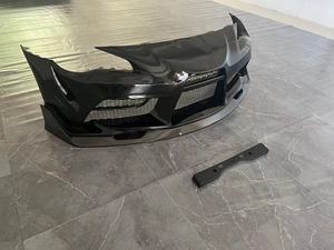 Parachoques delantero de medio carbono de fibra de vidrio para 2012-2019 FT86 GT86 Kit de carrocería FRS BRZ Front Facelift Black Bumper Guard - Product Image 3