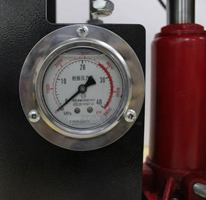 Hydraulische Krik 10 Ton Druk 6*12Cm Warmtepersmachine Dubbele Verwarmingsplaten Met Drukmeter - Product Image 5