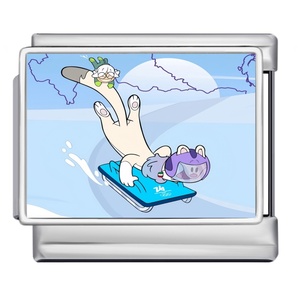 Abalorios <span class=keywords><strong>de</strong></span> Acero Inoxidable con Diseño <span class=keywords><strong>de</strong></span> Mascota <span class=keywords><strong>de</strong></span> los Juegos Olímpicos <span class=keywords><strong>de</strong></span> <span class=keywords><strong>Invierno</strong></span>, <span class=keywords><strong>Deportes</strong></span> <span class=keywords><strong>de</strong></span> Competición <span class=keywords><strong>de</strong></span> Esquí, Compatibles con Pulseras <span class=keywords><strong>de</strong></span> 9mm, para Hacer Joyería DIY - Product Image 4