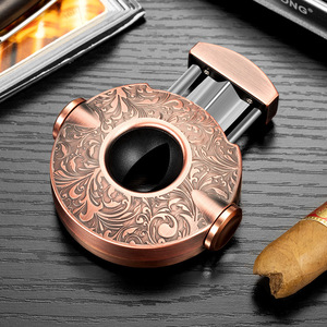 Cortador de Cigarros de Acero Inoxidable, Redondo y Portátil, para Accesorios de Cigarros, Cortador en V - Product Image 1