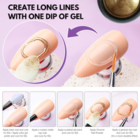 FZANEST nail art 4 en 1 couche de finition multifonction gel de construction pour ongles gel de colle à strass utilisation de salon à la mode services OEM/ODM