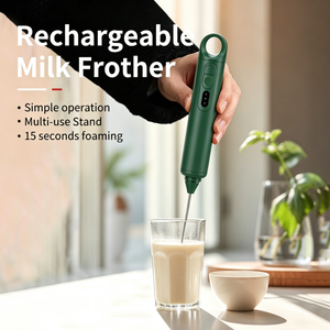 Espumador de Leche Manual Recargable por USB, Profesional, Silencioso y Potente, con Anillo para Colgar, para Café Bulletproof, Capuchino y Huevos - Product Image 2