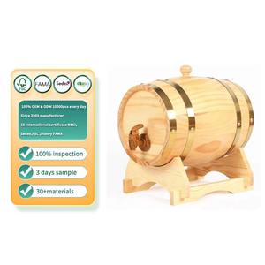 Barril de pino de <span class=keywords><strong>3</strong></span> litros adecuado para granel su propio whisky cerveza vino <span class=keywords><strong>Ron</strong></span> tequila mezcla más sabor color madera - Product Image 1