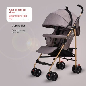 Nhà Máy Trực Tiếp Tốt Nhất Bán Siêu Trọng Lượng Nhẹ Xe Đẩy Em Bé Di Động Ô Giỏ Hàng Trọng Lượng Nhẹ - Product Image 2