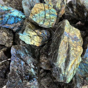 Kaba labradorit taş toptan doğal kristal labradorit ham taş - Product Image 5