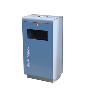 <span class=keywords><strong>Papelera</strong></span> de <span class=keywords><strong>reciclaje</strong></span> al aire libre, cubo de basura de acero galvanizado, cubo de basura de Metal para jardín público, parque de clasificación, Cubo <span class=keywords><strong>Doble</strong></span> gaebange - Product Image 3