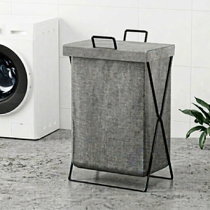Hua Cheng Modern Durable Non-Woven Fabric Bathroom Laundry and Clothes Storage Basket - Product Image 1