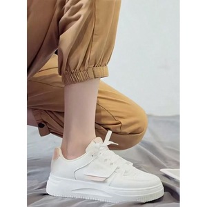 Scarpe Sportive Casual da Donna Bianche Leggere Sneakers con Suola Spessa per Studentesse Universitarie con Soletta in PU per la Stagione Autunnale - Product Image 4