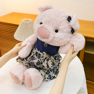 Peluche a forma di maiale squisito per vendita all'ingrosso e al dettaglio, simpatico giocattolo decorativo a forma di animale, bambola per compleanno bambini, regalo per matrimonio - Product Image 4