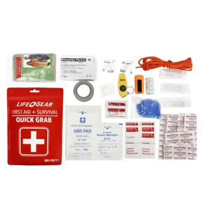 Kit <span class=keywords><strong>de</strong></span> Emergencia para Exteriores, 90 Piezas, Bolsa <span class=keywords><strong>de</strong></span> Primeros Auxilios Roja, Kit <span class=keywords><strong>de</strong></span> <span class=keywords><strong>Supervivencia</strong></span> Portátil Pequeño para Viajes y Campamento, Mini Manual Impermeable - Product Image 4