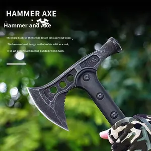 <span class=keywords><strong>Hache</strong></span> Viking multifonctionnelle avec manche en bois Hachette de survie pour le camping <span class=keywords><strong>et</strong></span> l'extérieur Outil à main pour la randonnée <span class=keywords><strong>et</strong></span> le jardinage - Product Image 6