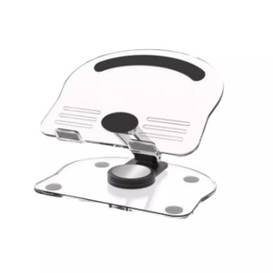 Modern Design Clear Acrylic Tablet Stand Polished Surface 360 Rotation Base <b>Foldable</b> Customized Color Size for Made America - Product Image 6
