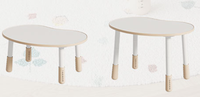 Bureau d'écriture en fer en forme d'arachide à hauteur réglable pour enfants, idéal pour l'apprentissage précoce, les loisirs créatifs, le salon, la chambre et l'école