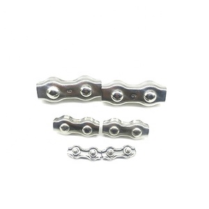 Clip de câble en acier inoxydable de qualité marine 304 métrique poli finition argentée duplex pour câble métallique - Product Image 3