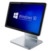 Écran tactile ultra-fin de 27 pouces, Android, Windows, panneau PC avec support mural, affichage numérique intelligent pour