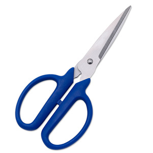 Kitchen Scissors Stainless Steel 195mm Dark Blue Straight Head For Home Use - Product Image 3