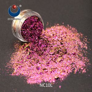 Sheng Zhu NA02L-NG03L Series Chameleon Flakes smalto Gel per unghie per vernice per auto vernice per unghie verniciatura a polvere blu perla bianca vernice per auto - Product Image 4