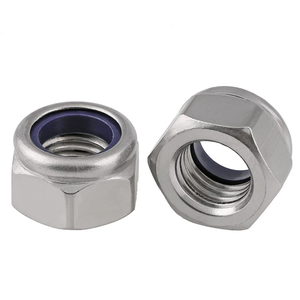 Écrous de blocage Nylock en acier inoxydable 304 DIN 985 <span class=keywords><strong>à</strong></span> filetage <span class=keywords><strong>gauche</strong></span> avec insert en nylon bleu pour la vente en gros - Product Image 2