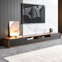 Muebles de Sala de Estar Modernos, Mueble para TV y Mesa de Centro de Madera Simple, Directo de Fábrica KEJIA