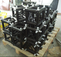 Estructura de Aluminio Plegable y Portátil EN AW-6061/6082 con Conexión por Pasadores para Iluminación DJ, Audio y Exhibición, Capacidad de Carga de 1000 kg, Certificación TUV CE