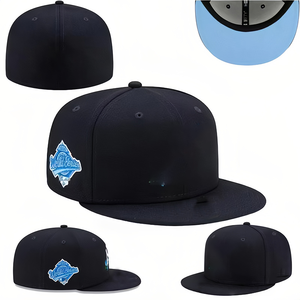 Gorras de Béisbol Personalizadas con Logotipo Bordado en 3D, Gorras Originales de Béisbol de la Nueva <span class=keywords><strong>Era</strong></span> Vintage, Gorras Ajustadas de 6 Paneles con Visera <span class=keywords><strong>Plana</strong></span> - Product Image 4