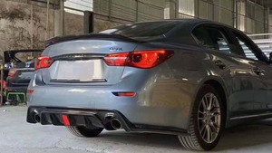 CSYP PSM Style Carbon Fiber Double Deck Polished Finish Rear Tail <strong>Spoiler</strong> 3M Tape Installation for Infiniti Q50/Q50S/Q50L - Product Image 6