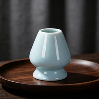 Support élégant en céramique pour fouet à matcha (Chasen) – Organisateur de rangement pour fouet en bambou pour la cérémonie du thé japonaise