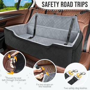 Customize Pet <b>Seats</b> to Use in Car Large <b>Dog</b> Car <b>Seat</b> <b>for</b> 2 Medium <b>Dogs</b> Under 100 Lbs Washable <b>Dog</b> BedDetachable Pet Booster - Product Image 5