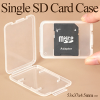 WEISHENG - Caja de Almacenamiento para Tarjetas de Memoria, Mini Estuche Transparente de Plástico para Tarjetas Micro SD, CFExpress Tipo A y B