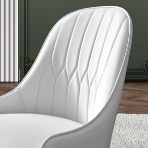A <strong>Pair</strong> European Style Dinning Room Furniture Cafe Modern White Kitchen <strong>Chairs</strong> <strong>Dining</strong> <strong>Chair</strong> - Product Image 4