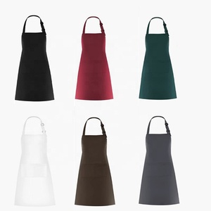 Polyester nấu ăn biểu tượng tùy chỉnh đầu bếp Nhà Bếp Làm việc BIB Tạp dề với túi - Product Image 1