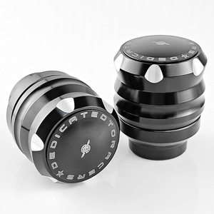 Protector de Horquilla Delantera para Motocicleta Qiangye, Negro, Aleación de Aluminio CNC, Absorción de Impactos - Product Image 3