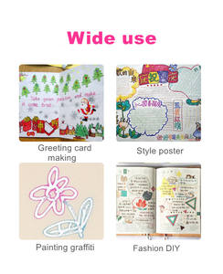 Doble línea contorno bolígrafo marcadores sueño brillo metálico Doodle Dazzle plumas brillo marcador Set bricolaje álbum <span class=keywords><strong>graffiti</strong></span> pluma - Product Image 4