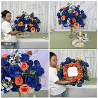 Boule de fleurs artificielles en soie très vendue pour centre de table, idéale pour les arrangements floraux de mariage et la décoration