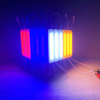 Módulo de Luz LED COB RGB de 9 LED, 12V 24V, IP65 Impermeable, para Auto, Camión, Motocicleta, Scooter, con Función Regulable