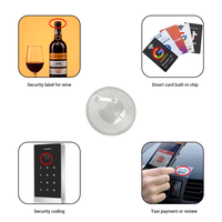 Etiqueta Adhesiva RFID HF Personalizada a Prueba de Agua, 13.56MHz, Etiqueta Inteligente Compatible con NFC con Código QR para Acceso a Hoteles y Pagos sin Efectivo