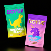 Pochette debout imprimée personnalisée de qualité alimentaire Doypack en mylar avec zip-lock pour l'emballage de fruits secs, noix et biscuits