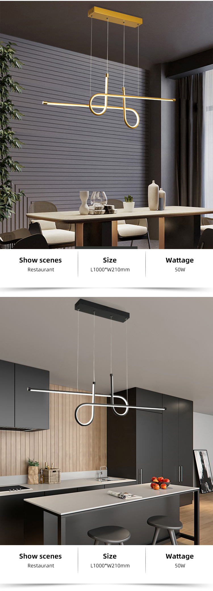 High Quality Gold Color Hotel Lighting Aluminum Suspension Modern Led Pendant Light For Hotel Rooms