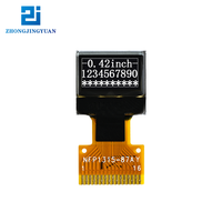 Módulo de Pantalla OLED de 0.42 Pulgadas 72x40, Controlador IC es SSD1315, Interfaz SPI/I2C, Pantalla OLED Monocromática