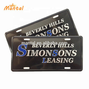 Vui 3D Số Kim Loại Tấm Nhôm, Tùy Chỉnh Dập Nổi Tin Đăng Kim Loại Giấy Phép Mảng - Product Image 4