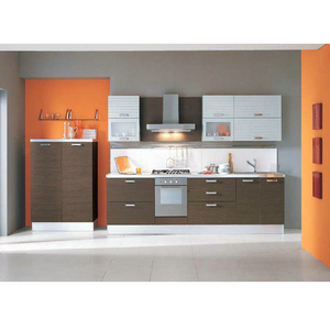 Bán tốt nhất giá rẻ nhất gỗ sồi hạt melamine sử dụng tủ bếp và khung nhôm cửa kính - Product Image 2