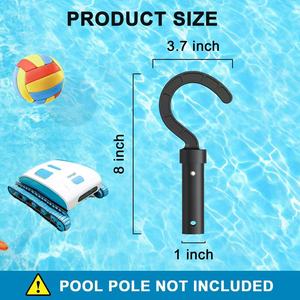 Gancho de piscina de ABS para todos los limpiadores robóticos para postes telescópicos Herramienta y accesorio esencial para piscina - Product Image 4