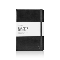 Journal en papier de pierre étanche PU noir