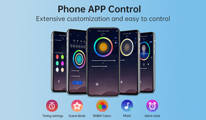 Đèn Led Thông Minh Báo Thức Sáng Mặt Trời Mọc Tích Hợp Đèn Đồng Hồ Báo Thức Kỹ Thuật Số Ngủ Mô Phỏng Đánh Thức Bằng Giọng Nói Alexa - Product Image 4