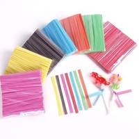Attaches torsadées en plastique Fanxing non toxiques et sûres, largeur 8 mm, pour emballage de bonbons, chocolats et cadeaux
