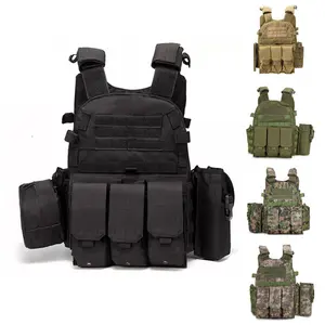 Porte-plaque tactique de Combat en tissu Oxford, gilet tactique de sécurité étanche avec système Molle, vente en gros