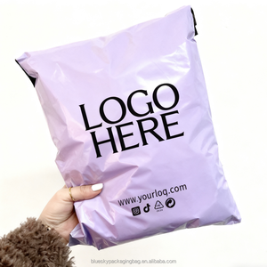 Bolsa de correo con logotipo personalizado, gran cantidad de impresión, bolsas de envío de PolyMailer biodegradables ecológicas para ropa, pequeñas empresas - Product Image 3