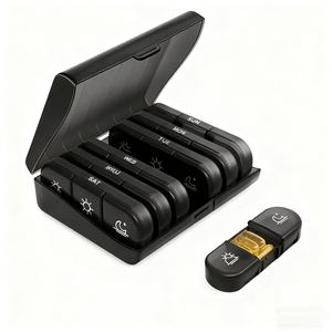 Organizador de pastillas semanal ecológico PP a prueba de humedad 7 días 3 veces al día mañana mediodía noche 21 rejilla uso al aire libre todos los medicamentos - Product Image 3