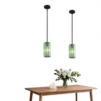 Lampe suspendue miniature en cristal Jengush, sans installation filaire, fonctionne sur piles, luminaire suspendu avec télécommande, lustre moderne