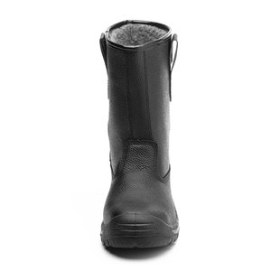 Zapatos DE SEGURIDAD negros personalizados, antigolpes, antiperforación, transpirables, con punta de acero, resistentes, a prueba de agua y aceite, con piel para invierno - Product Image 5